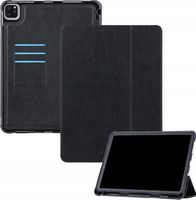 Etui iPad Pro 11 2018-2021 Biznesowe Portfel Pasek TPU Czarne