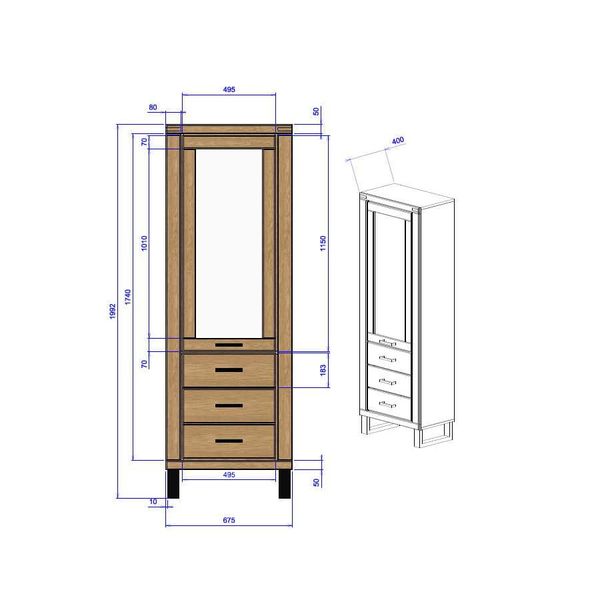 Witryna dębowa Como 1 zdjęcie 13