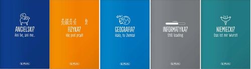 KOMPLET ZESZYTÓW TEMATYCZNYCH PRZEDMIOTOWYCH ZE ŚCIĄGĄ 10 SZTUK HERLITZ na Arena.pl