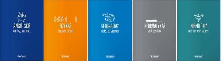 KOMPLET ZESZYTÓW TEMATYCZNYCH PRZEDMIOTOWYCH ZE ŚCIĄGĄ 10 SZTUK HERLITZ zdjęcie 3