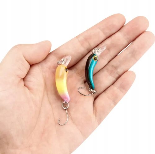 ZESTAW 8x Wobler Przynęta MINNOW WĘDKARSKA SANDACZ Okoń 1.5g 4cm na Arena.pl