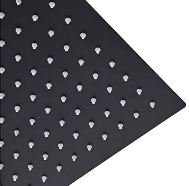 DESZCZOWNICA PRYSZNICOWA CZARNA NATRYSKOWA PRYSZNICA KWADRATOWA 25 CM zdjęcie 9