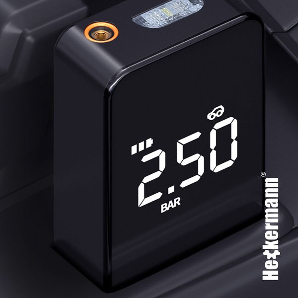 BEZPRZEWODOWA POMPKA ELEKTRYCZNA KOMPRESOR SAMOCHODOWY ROWEROWY 6000 zdjęcie 6