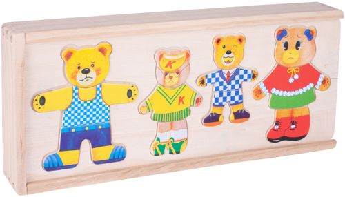 Ubieranie Misia Klocki Drewniane Układanka na Arena.pl
