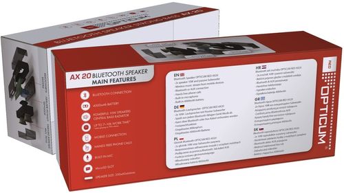 GŁOŚNIK BLUETOOTH PRZENOŚNY 10W AX20 BEZPRZEWODOWY MOCNY BAS AUX na Arena.pl