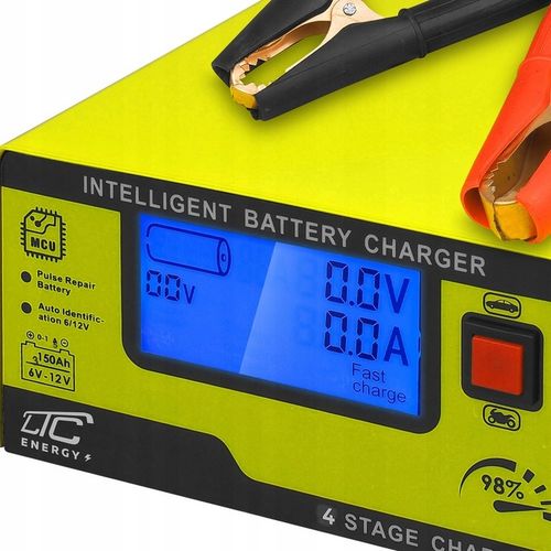 SZYBKI PROSTOWNIK ŁADOWARKA 6V/12V 15A AKUMULATORÓW SAMOCHODOWYCH, ŻELOWYCH na Arena.pl