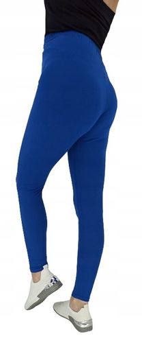 Leginsy długie damskie niebieskie bambusowe 4XL na Arena.pl