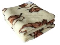 koc wełniany merynos australijski, wzór jesień 100x140 (+-5cm)