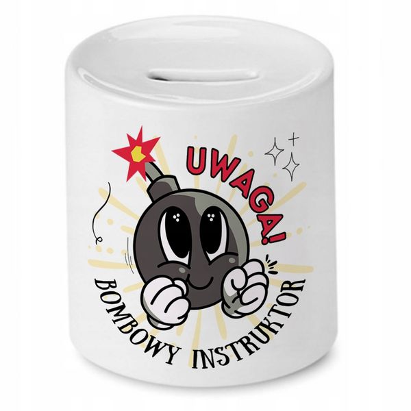 Dla Instruktora Skarbonka Na Urodziny Na Prezent Z Nadrukiem Ze Zdjęciem zdjęcie 1