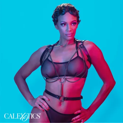 calexotics euphoria halter uprząż multichain premium vegan leather na Arena.pl