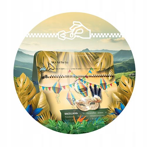 Kawa ziarnista 1kg Brazylia BRAZILLIA AVE Świeżo Palona - Blue Orca Coffee na Arena.pl