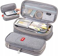 Duży Piórnik 3W1 Komorowy Kosmetyczka Saszetka