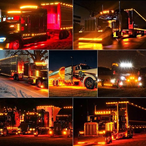 10x LAMPA OBRYSOWA OBRYSÓWKA DIODOWA LED POMARAŃCZOWA + ZESTAW ŚRUBEK na Arena.pl