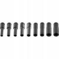 2X NEO TOOLS Zestaw Długich Nasadek Udarowych TORX E10-E24 - 9 szt. 1/2"