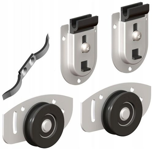 Komplet wózków do szafy kółka do drzwi przesuwnych na Arena.pl