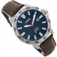 MĘSKI ZEGAREK LORUS RX349AX9 SOLAR ELEGANCKI NA PASKU DATOWNIK 100M