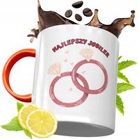 Kubek Pomarańczowy Dla Jubilera Prezent Z Nadrukiem Ze Zdjęciem