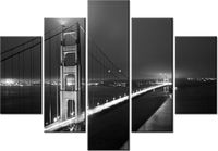 105CM 150CM OBRAZ 5 ELEM GOLDEN GATE ZACH DISCHNER DRUK