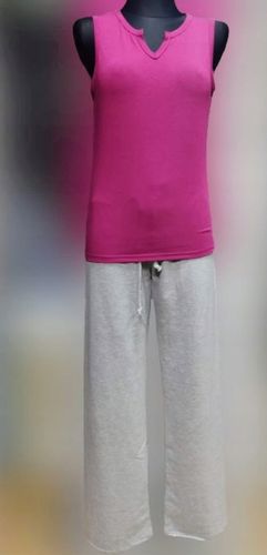 Dres damski KOMPLET modny 3 części L/XL szary z fioletem na Arena.pl