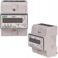 F&F Licznik Zużycia Energii Prądu Podlicznik 3-Fazowy 80A Na Szynę TH35