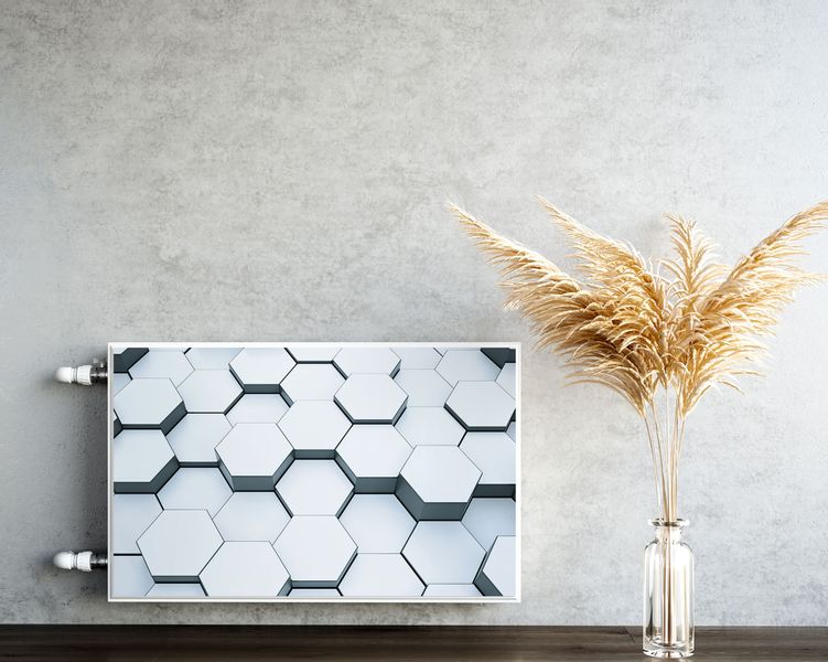 Osłona MAGNETYCZNA Kaloryfera Mozaika Heksagony Efekt 3D 120cm x 60cm zdjęcie 5