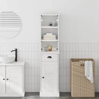 Zestaw mebli łazienkowych z szufladą VIGO 2 pcs Brązowy i biały