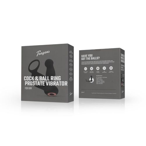 Teazers Cock & Ball Ring Prostate Vibrator With Remote Control na Arena.pl