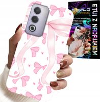 ETUI DO OPPO A80 5G - RÓŻOWE WSTAZKI WSTĄZKA MODNE WZORY CASE