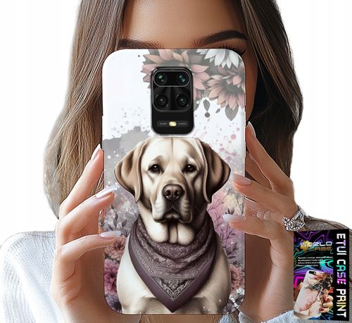 ETUI DO XIAOMI NOTE 9 PRO / 9S - PIESEK PIESKI HUSKY PSIE WZORY + SZKŁO na Arena.pl