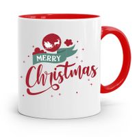 Kubek Czerwony Świąteczny Pod Choinkę Na Mikołaja Z Nadrukiem Ze Zdjęciem