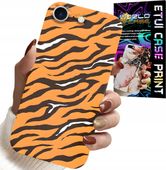 ETUI DO IPHONE SE / SE2 - PLECKI W TYGRYSIE PASKI POKROWIEC +SZKŁO
