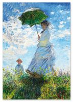 Obraz na płótnie Claude Monet parasol 80x120 cm