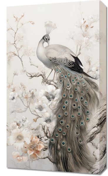 Obraz 40x70cm Pawia Gracja zdjęcie 1