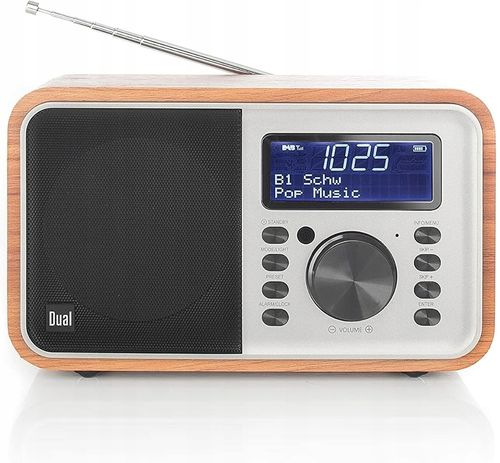 Radio cyfrowe Dual DCR 51 DAB+/FM z akumulatorem i Bluetooth - brązowy HIT! na Arena.pl