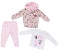 Zestaw sportowy dziewczynka bluza spodnie bluzka92