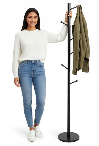 WIESZAK STOJĄCY NA UBRANIA KURTKI STOJAK PODŁOGOWY LOFTOWY DO na Arena.pl