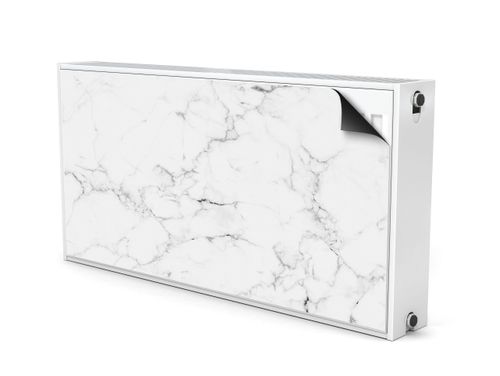 Magnetyczna OSŁONA NA KALORYFER Biały Marmur Abstrakcja 90cm x 60cm na Arena.pl