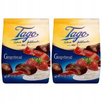 Tago Pierniki z nadzieniem truskawkowym 160 g x 2 sztuk