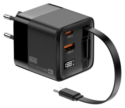 Ładowarka sieciowa Newell GaN 65 W LCD - EU na Arena.pl