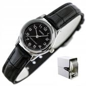 ZEGAREK DAMSKI CASIO LTP-V001L cyfry skórzany + BOX +GRAWER