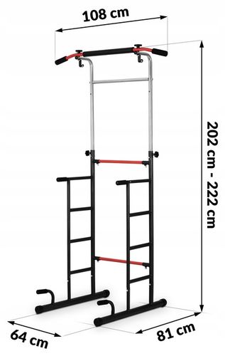 DRĄŻEK STACJONARNY DO PODCIĄGANIA WOLNOSTOJĄCY DIPÓW SIŁOWNIA NEO-SPORT na Arena.pl