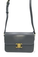 Elegancka torebka listonoszka skóra ekologiczna szary mat 2082#