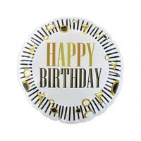 balon foliowy happy birthday (b&g party), paski