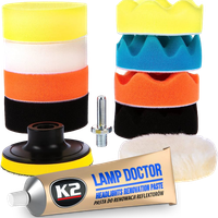 ZESTAW GĄBEK DO POLEROWANIA LAKIERU LAMP PAD + PASTA K2 LAMP DOCTOR GĄBKI