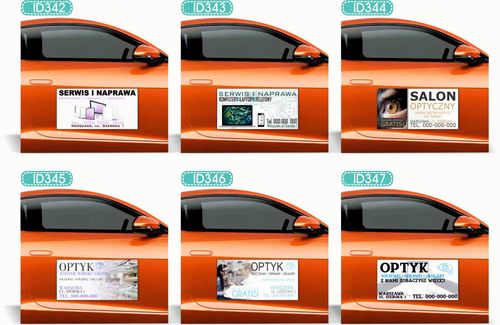 Magnes na samochód reklama magnetyczna 60x30 ORYGINALNA CHEMIA Z NIEMIEC na Arena.pl