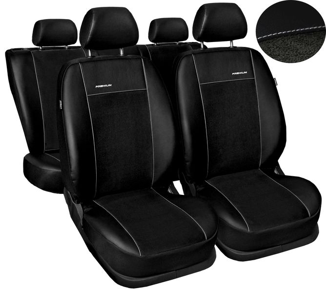 Pokrowce miarowe Premium do Suzuki Swift 4 IV 2010-2016r. czarne zdjęcie 1