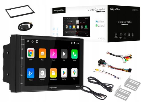 Radio Samochodowe Kruger&Matz CarPlay/AndroidAuto 7” 2DIN Bluetooth USB AUX na Arena.pl
