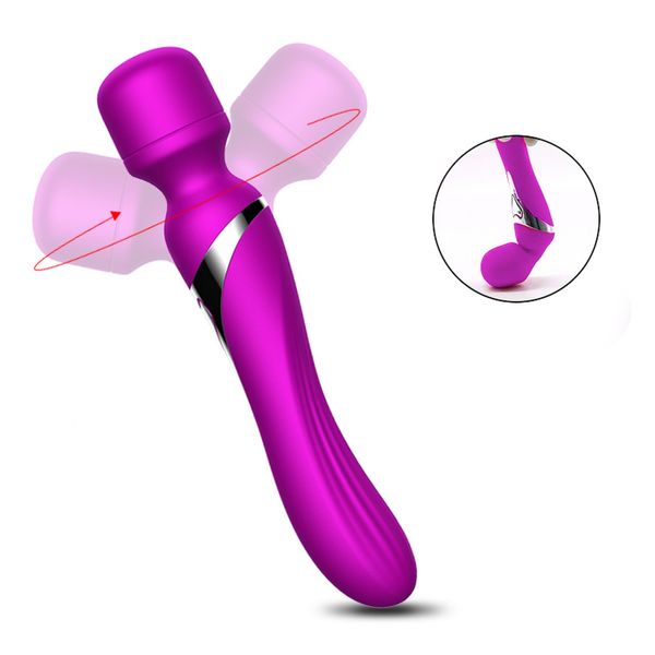 Stymulator-Silicone Dual Massager Usb 7+7 Function Purple zdjęcie 9