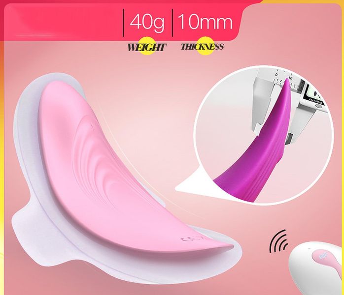 Ultrathin Wearable remote mini vibe PINK zdjęcie 12