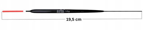 Spławik STAŁY z BALSY SHARK Perfekt Hunter 1,2 g / 19,5 cm na Arena.pl